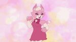  animated anthro bell bell_collar bow_ribbon breasts clothed clothing collar dancing digital_media_(artwork) domestic_cat dress eyebrows felid feline felis female fur hair hi_res katt_monroe mammal meme missmccloud nintendo open_mouth pink_body pink_fur purple_eyes sad_cat_dance short_hair short_playtime smile solo star_fox video_games white_body white_fur white_hair 