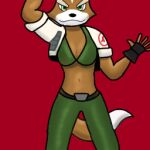  belt belt_buckle bikini bikini_top breasts brown_body brown_fur canid canine clothing crossgender dipstick_tail female fox fox_mccloud fur gloves green_clothing green_eyes handwear jacket low_res mammal markings mightymorphingman nintendo solo star_fox swimwear tail_markings topwear video_games white_body white_clothing white_fur white_jacket white_topwear 