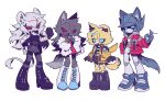  4girls animal_ear_fluff animal_ears autobot bangs black_footwear black_hair black_shorts black_vest blonde_hair blue_eyes blue_footwear body_fur boots breasts bumblebee_(transformers) clenched_hand decepticon dress ear_piercing fang fox_ears fox_girl fur_scarf furrification furry furry_female genderswap genderswap_(mtf) grey_hair grey_pants hand_on_hip helmet high-waist_pants jacket lion_ears lion_girl lion_tail long_hair looking_at_viewer medium_breasts megatron multiple_girls optimus_prime pants piercing red_dress red_eyes red_jacket scarf shirt shoes short_hair shorts smile sneakers solid_eyes starscream tail transformers uchikaze vest white_pants white_scarf white_shirt wolf_ears wolf_girl yellow_jacket 