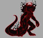  animal_humanoid anthro black_body broken_halo claws cobra digital_media_(artwork) elemental_creature employer_(madness_combat) fire fire_creature halo hi_res humanoid living_shadow madness_combat madness_combat_(series) mouthless outline ratty0poss red_eyes red_outline reptile scalie shadow shadow_creature simple_background snake snake_hood standing the_auditor the_auditor_(madness_combat) toe_claws 