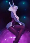  anthro breasts canid canine canis cheek_tuft cleavage clothed clothing corset facial_tuft female fur grey_body grey_fur hi_res illumination_entertainment leggings legwear limoncella lingerie mammal mile navel porsha_crystal pose sing_(movie) sitting solo thigh_highs tight_clothing topwear tuft white_body white_fur wolf yellow_eyes 