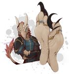  anthro claws clothing dragon feet first_person_view footwear gigren hi_res high_heels invalid_tag legs lizard male paws pose reptile scales scalie sitting soles solo toes 
