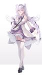  1girl bare_shoulders black_shoes braid collared_shirt commission double_bun elia_stellaria feathered_wings frilled_skirt frills full_body garter_straps hair_bun hairband high-waist_skirt indie_virtual_youtuber jacket kurage_cc long_hair long_sleeves low_twin_braids off_shoulder purple_eyes purple_skirt shirt shoes simple_background skeb_commission skirt sleeveless sleeveless_shirt solo thighhighs twin_braids virtual_youtuber white_background white_hair white_jacket white_shirt white_thighhighs white_wings wings 
