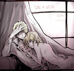  1girl america_(hetalia) axis_powers_hetalia back bad_id bad_pixiv_id couple genderswap genderswap_(mtf) hetero sleeping united_kingdom_(hetalia) wumajii 