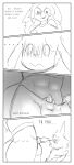 after_transformation animal_genitalia animal_penis anthro balls belly blush bodily_fluids border canid canine_genitalia canine_penis clothed clothing comic cum_drop dialogue dizzy dominant duo eevee english_text erection female female/female feral generation_1_pokemon genital_fluids genitals happy_birthday herm herm/female hi_res imminent_sex intersex intersex/female interspecies interspecies_domination ivy_(sylly_sylvie) knot knot_fucking knotted_penis mammal monochrome musk nintendo penis penis_on_face pokemon pokemon_(species) precum surprised sylly_sylvie tail teasing_partner text thigh_focus white_border