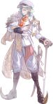  1girl absurdres aqua_hair aqua_nails ascot boots brown_boots cane cape earrings epaulettes feather-trimmed_cape full_body game_asset geena_pepper gold_trim green_eyes hat highres holding holding_cane jacket jewelry knee_boots long_hair looking_at_viewer medal military_hat military_jacket military_uniform non-web_source official_art pants peaked_cap red_ascot rolua self-datamine sheath sheathed sword the_great_villainess_strategy_of_lily transparent_background weapon white_cape white_hat white_jacket white_pants 