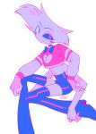 4_arms absurd_res angel_dust arachnid arthropod blush blush_stickers bow_tie choker cleavage_cutout clothed clothing cutout demon enaic31 hazbin_hotel hellaverse hi_res humanoid jewelry male multi_arm multi_limb necklace simple_background solo spider white_background
