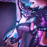 1:1 2026 3d_(artwork) absurd_res animal_genitalia animal_penis anthro anthro_on_anthro ball_crush ball_squeeze balls bdsm biped black_body black_boots black_clothing black_footwear black_fur black_shoes blender_(artwork) blender_cycles_(artwork) blue_body blue_fur blue_penis bodily_fluids bondage boot_on_balls boots bottomwear bound brown_body brown_fur canid canine canine_genitalia canine_penis canis chain chained chained_cuffs claws clothed clothing cock_and_ball_torture crush cuff_(restraint) cum cum_dripping_from_penis cum_on_boots cum_on_clothing cum_on_feet cum_on_footwear cum_on_penis depth_of_field digital_media_(artwork) dominant dragonplayer dragonplayer_(character) duo erection feet fiz_(carbonated_fox) flat_balls foot_crush foot_fetish foot_on_balls foot_play footwear fox fur genital_fluids genital_torture genitals gloves goth_boots grey_body grey_fur hair hand_on_head hands_above_head handwear hi_res hindpaw hybrid inside jex kneeling knot leather leather_boots leather_clothing leather_footwear legwear male mammal metal_cuffs moan multicolored_body nude on_ground open_mouth orgasm pain pants paws penis reflection restraints rexouium screaming sex shoes shoes_on slim slim_anthro slim_male slim_sub smile standing studio submissive submissive_male tail torture white_body white_fur