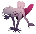 4_arms angel_dust arachnid arthropod boots boots_only clothing demon enaic31 footwear footwear_only hazbin_hotel hellaverse hi_res humanoid male mostly_nude multi_arm multi_limb sharp_teeth shoes simple_background solo spider teeth white_background