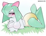 abdl big_breasts blush blush_lines bodily_fluids breasts butt diaper female generation_3_pokemon genital_fluids glistening glistening_body glistening_butt hi_res humanoid kirlia looking_at_viewer nintendo obedientmirelle one_eye_obstructed pink_eyes pokemon pokemon_(species) short short_female short_humanoid solo unclean_diaper urine used_diaper wet wet_body wet_diaper white_body