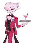 4_arms absurd_res angel_dust arachnid arthropod butler butler_outfit chest_tuft clothed clothing demon enaic31 hazbin_hotel hellaverse hi_res holding_serving_tray humanoid male multi_arm multi_limb serving_tray solo spider tuft