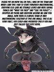 alternative_fashion angry animal_genitalia animal_penis anthro belt big_bulge big_penis black_body black_fur blush boots bottomwear bulge canid canine canine_genitalia canine_penis canis clothing english_text erection fist fluffy_ears footwear fur genitals gloves hair handwear hi_res humor latex latex_clothing latex_gloves latex_handwear long_hair looking_at_viewer looking_up looking_up_at_viewer male malo mammal meme mess_maker pants penis profanity punk scp-1471-a scp-1471-a_(da.nilkaz) scp_foundation shirt shoelaces shoes solo speech_bubble standing tank_top text topwear white_eyes wolf