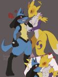 3:4 3_fingers 4_fingers abs angry annoyed anthro arm_grab arm_tuft armwear aroused artist_name athletic athletic_female athletic_male bandai_namco bedroom_eyes bent_legs big_breasts big_butt black_claws black_lips black_nose black_sclera blue_eyes blush blush_lines bodily_fluids breast_grab breast_squish breasts bridal_gauntlets butt cheek_tuft claws clothed clothed/nude clothing comic countershade_torso countershading cross-popping_vein crossover crotch_tuft cuddling curvy_figure digimon digimon_(species) discussion dominant dominant_female dominant_male duo eyebrows eyelashes eyes_closed facial_markings facial_tuft fangs female fight fingers flat_colors flirting french_kissing frown fur fur_markings generation_4_pokemon grab_hand grey_background hand_on_breast happy head_markings heart_symbol hi_res hip_tuft hug itz_smi73 kiss_on_nose kissing leg_tuft lips long_ears long_tail looking_at_another looking_down looking_down_at_another looking_up looking_up_at_another lucario male markings mask_(marking) multiple_scenes muscular muscular_anthro muscular_female muscular_male narrowed_eyes navel neck_tuft nintendo nude onomatopoeia pecs pokemon pokemon_(species) purple_body purple_clothing purple_fur red_eyes renamon romantic romantic_ambiance saliva seductive sharp_teeth shocked shoulder_tuft signature simple_background size_difference slim smile sound_effects spikes spikes_(anatomy) squish standing surprised sweat sweatdrop tail tan_body tan_fur teeth text thick_thighs tomoe_(symbol) tongue tongue_out touching_breast triceps tuft vein white_body white_countershading white_fur wide_hips yellow_body yellow_fur yin_yang