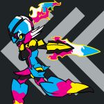 1:1 2024 armor black_armor black_body black_ribbon blue_armor blue_body blue_eyewear blue_glasses blue_nipples bow_ribbon breasts ceruledge clothing eyewear fire flaming_hair generation_9_pokemon genitals glasses hi_res intersex multicolored_clothing nintendo nipples penis pink_armor pink_body pink_penis pokecember pokecember_2024 pokemon pokemon_(species) pseudo_hair sword_hand sylvie_(trooper3) tapering_penis trooper3 two_tone_clothing two_tone_ribbon white_eyes yellow_body yellow_ribbon yellow_sclera