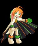 ahoge anklet anthro armlet basset_hound black_background black_clothing black_jumpsuit black_nose canid canine canis chinese_knot cloak clothing cube_(object) digitigrade domestic_dog female floppy_ears freedom_planet fur galaxytrail green_eyes hair hi_res hunting_dog jewelry jumpsuit mammal marleyskydye milla_basset orange_hair scent_hound short_hair simple_background sleeveless_jumpsuit solo white_body white_fur