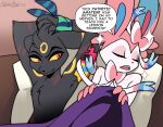 2026 anthro black_body black_fur comic dialogue digital_media_(artwork) duo eeveelution english_text fur generation_2_pokemon generation_6_pokemon hi_res lucky_(odeko-yma) male mammal nintendo odeko-yma pix_(odeko-yma) pokemon pokemon_(species) pokemon_mystery_dungeon pokemorph red_eyes smile spike_chunsoft sylveon text umbreon