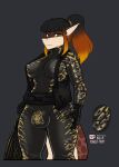2026 anthro aquatic big_breasts big_bulge biped black_clothing black_gloves black_hair black_handwear black_latex bodysuit breasts brown_body bulge chastity_device clothed clothed_anthro clothed_gynomorph clothing fish gloves gynomorph gynomorph_anthro hair handwear hi_res intersex intersex_anthro latex latex_bodysuit latex_clothing latex_skinsuit looking_at_viewer multicolored_body multicolored_hair null_bulge orange_hair permanent_chastity_device requiem_shark scarlet-frost shark skinsuit solo standing story story_in_description tail tan_body terra_ripley tiger_shark tight_clothing two_tone_body two_tone_hair yellow_latex