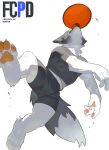  1boy absurdres bulge dog_boy frisbee furry furry_male highres n16_furry original playing_sports 