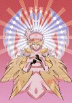 abel_(hazbin_hotel) absurd_res adam_(hazbin_hotel) angel angel_humanoid clothed clothing duo father_(lore) father_and_child_(lore) father_and_son_(lore) feathered_wings feathers hat hazbin_hotel headgear headwear hellaverse hi_res humanoid male not_furry parent_(lore) parent_and_child_(lore) parent_and_son_(lore) shako silhouette son_(lore) wings yasutak1192
