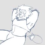  absurd_res anthro armpit_hair athletic body_hair bulge clothing crop_top crop_top_lion_(mrjosh47) felid hi_res lion male mammal mane midriff mrjosh47 pantherine presenting sharp_tooth shirt smile snaggle_tooth solo tail_tuft topwear tuft 