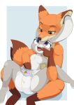  animated anthro bodily_fluids canid canine diaper disney drooling duo embrace female finger_in_mouth fingering fox hand_in_diaper hi_res judy_hopps lagomorph leporid long_ears looking_down looking_up male male/female mammal messyszop nick_wilde nyanyakotarou open_mouth rabbit rubbing_pussy saliva sitting smile spread_legs spreading teeth tongue vaginal vaginal_fingering zootopia 