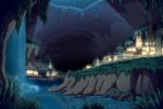  alien city detailed_background environment foot_ninja15 hi_res illustrations night nitoma sky town waterfall zero_pictured 