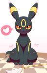  &lt;3 alacarte ambiguous_gender black_body black_fur cleaning_tool eeveelution feather_duster feral fur generation_2_pokemon hi_res looking_at_viewer nintendo pokemon pokemon_(species) solo tail_motion tailwag umbreon video_games wide_hips 