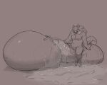  5:4 absurd_res after_sex anthro balls belly bento_(character) big_balls big_belly big_penis binturong bodily_fluids cum cum_inflation digitigrade dominant dominant_male dragon duo genital_fluids genitals hi_res huge_balls huge_penis hyper hyper_balls hyper_belly hyper_genitalia hyper_penis inflation kaiju male male/male mammal palace_(character) penis size_difference sketch suck_mcjones viverrid 