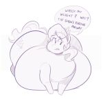 2018 belly big_belly big_butt breaking_the_fourth_wall butt crown cutie_mark dialogue diamond_tiara_(mlp) earth_pony equid equine eyelashes female feral friendship_is_magic hasbro hi_res horse huge_butt hyper hyper_belly hyper_butt mammal monochrome my_little_pony obese obese_female obese_feral overweight overweight_female overweight_feral pony ridiculouscake simple_background solo thick_thighs tiara white_background 