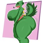  anthro areola big_breasts breasts female generation_3_pokemon hi_res huge_breasts inuzu nintendo nipples nude pokemon pokemon_(species) sceptile solo thick_thighs video_games 