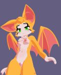  3d_(artwork) anthro bat_wings cel_shading digital_media_(artwork) duo dust:_an_elysian_tail fantasy female fidget_(elysian_tail) genitals green_eyes handjob hi_res highwizard human human_on_anthro interspecies licking male male/female mammal membrane_(anatomy) membranous_wings oral orange_body penile sex shaded size_difference solo tongue tongue_out video_games wings 