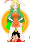  absurd_res anthro carrot_(one_piece) duo female hi_res human male male/female mammal monkey_d._luffy one_piece 