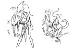 3:2 antennae_(anatomy) anthro arthropod between_legs blush bodily_fluids butt carrying_another carrying_partner clitoral clitoral_rubbing dialogue digital_drawing_(artwork) digital_media_(artwork) duo ejaculation exclamation_point featureless_chest female female/female female_orgasm fingering fingering_partner flat_chested from_behind_position genital_fluids hi_res holding_another holding_partner hollow_knight:_silksong hollow_knight_(franchise) hornet_(hollow_knight) hug intimate kissing line_art looking_pleasured monochrome motion_lines narrowed_eyes nude orgasm penetration pixiv_id_120070560 segmented_body sex shaking shakra_(hollow_knight:_silksong) simple_background speech_bubble spread_legs spreading standing standing_sex tail tail_fetish tail_insertion tail_play tail_sex team_cherry vaginal vaginal_fingering vaginal_fluids vaginal_penetration vaginal_squirting