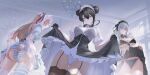  3girls absurdres agent_(girls'_frontline) agent_(girls'_frontline_2) animal_ears apron ass asymmetrical_legwear bikini black_dress black_gloves black_hair black_thighhighs blue_hair blue_panties bow breasts brown_hair cleavage commentary_request double_bun dress facial_mark frills garter_straps girls'_frontline girls'_frontline_2:_exilium gloves green_eyes hair_between_eyes hair_bun hair_ornament highres hk416_(girls'_frontline) klukai_(girls'_frontline_2) klukai_(immaculate_service)_(girls'_frontline_2) large_breasts leva_(down_the_fox's_burrow)_(girls'_frontline_2) leva_(girls'_frontline_2) long_hair looking_at_viewer maid maid_bikini maid_headdress mismatched_legwear multiple_girls official_alternate_costume panties rabbit_ears sangvis_ferri see-through_clothes see-through_shirt shirt striped_clothes striped_panties striped_thighhighs swimsuit teardrop_facial_mark thighhighs thighs ump45_(girls'_frontline) unconventional_maid underwear very_long_hair white_panties xiao_longxia_mianbao yellow_eyes 