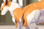 2026 ambiguous_gender bathing brown_horn brown_inner_ear brown_markings canid canine canis chimera countershading digital_media_(artwork) domestic_dog dragon dripping_water facial_markings feral full_version_at_paywall fur furred_dragon furred_scalie head_markings horn inside kitsuneinu_dragon looking_at_viewer looking_back looking_back_at_viewer mammal markings mythological_creature mythological_scalie mythology narrowed_eyes orange_body orange_fur orange_tail pointy_ears prick_ears quadruped rear_view red_eyes scalie snout soap_bubbles solo tail three-quarter_view tsukune_minaga wet wet_body wet_fur white_body white_fur wingless_dragon