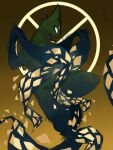 2026 ambiguous_anthro ambiguous_gender anthro anthrofied biped blue_body blue_fur colored digital_media_(artwork) empty_eyes front_view full-length_portrait fur gradient_background green_body green_fur hi_res huasipeiluosi kemono mammal multicolored_body multicolored_fur nude portrait pose rain_world saint_(rain_world) scales shaded simple_background slugcat solo tentacles two_tone_body two_tone_fur videocult white_eyes yellow_body yellow_scales