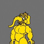 1:1 animated animated_gif appledectomy elephant elephantid growth low_res macrokit male mammal muscular proboscidean proboscis_(anatomy) short_playtime trunk_(anatomy)