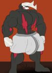 anthro anthrofied big_bulge black_body boxers_(clothing) brad_the_excadrill bulge clothing excadrill generation_5_pokemon hi_res male muscular muscular_male nintendo pokemon pokemon_(species) riku9797 solo underwear
