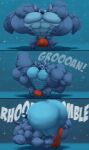 2017 4_arms 4_toes 5_fingers abs alien antennae_(anatomy) anthro balls_outline barely_visible_genitalia barely_visible_penis big_muscles big_pecs biped blue_body blue_fur blue_nose bulge clothing comic detailed_bulge digital_media_(artwork) disney english_text erection experiment_(lilo_and_stitch) eyes_closed feet fingers flexing flexing_bicep fur genital_outline genitals grin hi_res huge_muscles huge_pecs hyper hyper_biceps hyper_muscles hyper_pecs jockstrap lilo_and_stitch male multi_arm multi_limb multiple_scenes muscular notched_ear one_eye_closed onomatopoeia pecs penis penis_outline red_clothing red_jockstrap red_underwear smile solo sound_effects stitch_(lilo_and_stitch) text toes toonpower toony underwear vein veiny_muscles