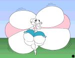 4_fingers aliasing anthro artist_logo artist_name back_boob bar_emanata big_breasts big_butt bottom_heavy bottomwear breast_expansion breast_jiggle breasts bubble_butt butt canid canine canis clothing crop_top curvy_figure denim denim_bottomwear denim_clothing denim_shorts digital_media_(artwork) domestic_dog ear_piercing ear_ring emanata expansion eyelashes family_guy female fingers fur grin head_tuft hi_res hourglass_figure huge_breasts hyper hyper_breasts jasper_(family_guy) jiggling logo looking_at_viewer looking_back looking_back_at_viewer mammal midriff piercing rear_view ring_piercing shirt shorts signature small_waist smile solo spherical_breasts tail text thatdawgmurray thick_thighs topwear tuft walking wasp_waist white_body white_fur wide_hips