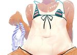  bikini close-up flat_chest hands head_out_of_frame nananana_nanana navel one-piece_tan original panties panties_removed side-tie_bikini simple_background solo striped striped_bikini striped_panties striped_swimsuit sun_tattoo swimsuit tan tanline underwear wet white_background 