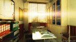  binder cabinet chair commentary_request computer copyright_notice desk indoors laptop magnet no_humans original scenery waisshu_(sougyokyuu) whiteboard window window_blinds 