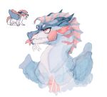 2026 ambiguous_gender anemone_(wof) blep dragon european_mythology fangs feral fin gills heavenxpiercer hi_res horn mythological_creature mythological_scalie mythology open_mouth scalie seawing_(wof) simple_background solo teeth tongue tongue_out western_dragon white_background wings_of_fire