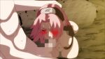  1boy 1girl animated animated_gif bestofnesia black_shorts breasts censored closed_eyes commentary deepthroat english_commentary fellatio haruno_sakura irrumatio large_penis mosaic_censoring naruto_(series) naruto_shippuuden nipples nude oral penis pink_hair pussy sexyexxchi short_hair shorts thighs 