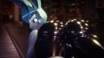 16:9 3d_(artwork) 4k absurd_res anthro big_butt bodily_fluids butt clothing digital_media_(artwork) eeveelution female generation_4_pokemon glaceon glistening glistening_butt glistening_clothing gym hi_res looking_at_viewer nintendo pokemon pokemon_(species) solo something_in3d sweat widescreen
