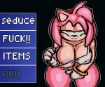 absurd_res accessory amy_rose animated animated_gif anthro areola areola_slip bedroom_eyes big_breasts bodily_fluids bra breasts clothing clothing_aside clothing_pull digital_media_(artwork) dripping eulipotyphlan female fingering fur genital_fluids gloves green_eyes hair hair_accessory handwear hedgehog hi_res looking_at_viewer mammal masturbation musk narrowed_eyes neyuki_art nipple_outline panties panties_aside pink_body pink_fur pink_hair pixel_(artwork) seductive sega short_playtime solo sonic_the_hedgehog_(series) text thick_thighs underwear underwear_aside vaginal vaginal_fingering vaginal_fluid_drip vaginal_fluids vaginal_masturbation wide_hips