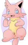 2026 4_fingers 4_toes absurd_res anthro anus biped black_inner_ear black_nose blue_eyes blush blush_lines cattiva cheek_tuft digital_drawing_(artwork) digital_media_(artwork) facial_tuft fangs feet felid female female_anthro fingers fur genitals hi_res humanoid_genitalia humanoid_vulva looking_at_viewer mammal multicolored_body multicolored_fur neck_tuft nude nude_anthro nude_female open_mouth orange_body orange_fur pal_(species) palworld pink_anus pink_body pink_fur pink_tail pocketpair pointy_ears prick_ears pu_sukebe purple_background simple_background small_nose solo tail teeth toes tongue tuft two_tone_body two_tone_fur vulva white_background