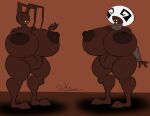 antennae_(anatomy) big_breasts breasts brown_body choco-shadow choco_mushroom duo female genitals heartless huge_breasts kingdom_hearts riku9797 shadow_(kingdom_hearts) shortstack square_enix thick_thighs vulva white_mushroom_(kingdom_hearts)