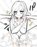  ! !! 6+girls ^^^ blocking blue_eyes ceras_yanagida_lilienfeld commentary_request greyscale hasu_no_sora_school_uniform highres hinoshita_futaba hinoshita_kaho hinoshita_minori kanduki_kamibukuro long_hair long_sleeves love_live! love_live!_hasu_no_sora_jogakuin_school_idol_club monochrome multiple_girls murano_sayaka osawa_rurino out_of_frame punching school_uniform siblings sisters smile solo_focus spot_color twins v-shaped_eyebrows virtual_youtuber winter_uniform x_arms 
