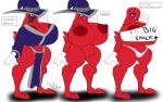 16:10 anthro big_breasts blue_eyes breasts clothing english_text female hi-rez_studios huge_breasts lagomorph leipori leporid mammal moji_(paladins) nude paladins_(game) rabbit red_body riku9797 shortstack text widescreen